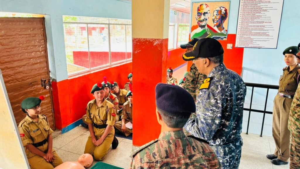 NCC ग्रुप मुख्यालय नैनीताल के अधिकारियों ने ताड़ीखेत कैंप का किया निरीक्षण