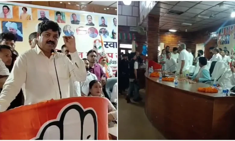कांग्रेस के परिवर्तन संकल्प सम्मेलन में हंगामा, लगे मुर्दाबाद के नारे, नोटिस जारी