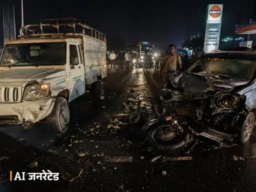 हरिद्वार में तीन गाड़ियों की जोरदार भिड़ंत, युवक की मौत, 3 दोस्त गंभीर रूप से घायल