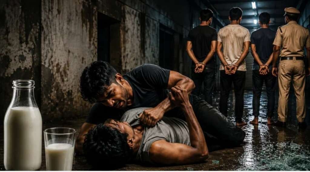 दूध पीने की लगी शर्त,फिर हुई कुश्ती: कुश्ती के दौरान युवक की मौत, साजिश या हादसा; तीन दोस्त गिरफ्तार