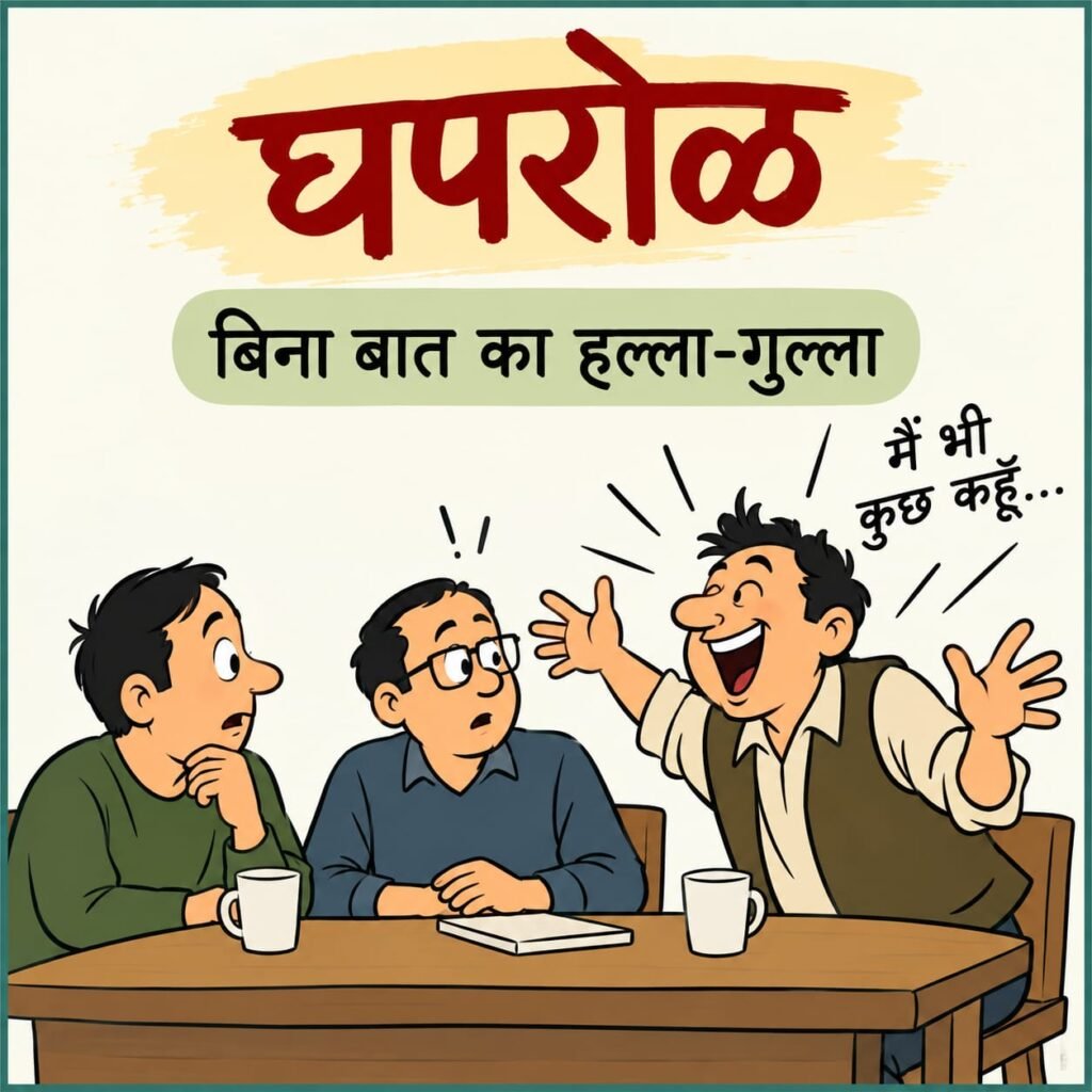 घपरोळ’ — बिना बात का हल्ला-गुल्ला,- डॉ. राकेश चन्द्र रयाल (मनरागी)