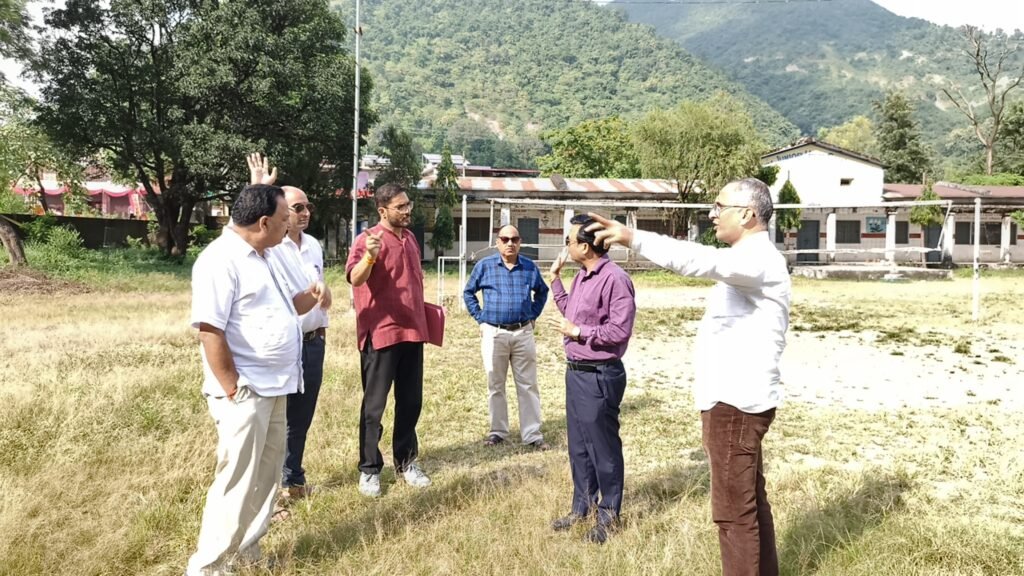 वॉलीबॉल प्रतियोगिता की तैयारियों का लिया जायजा