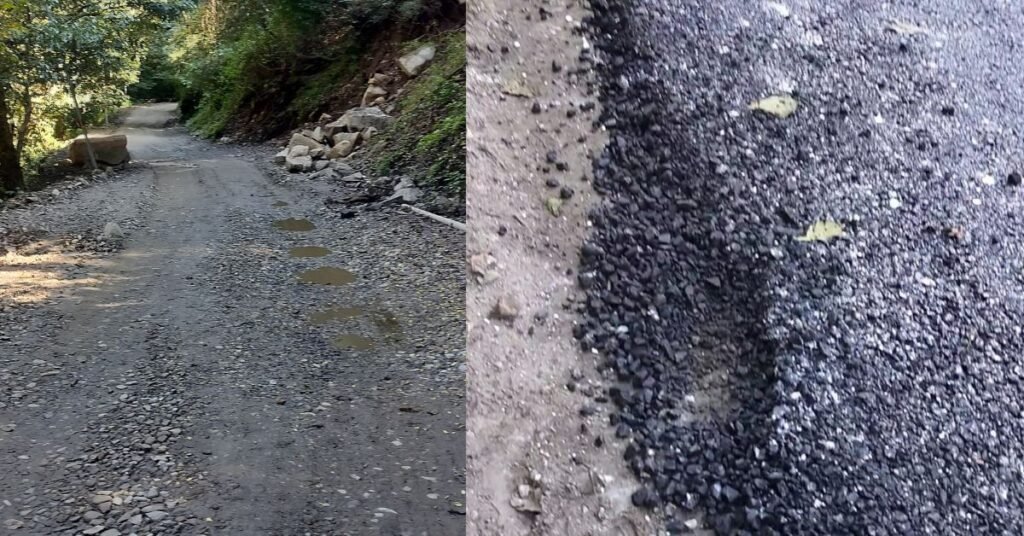 बड़ी खबर: 15 करोड़ के सड़क डामरीकरण पर पलीता लगा रहे इंजीनियर। मानकों की अनदेखी के गंभीर आरोप